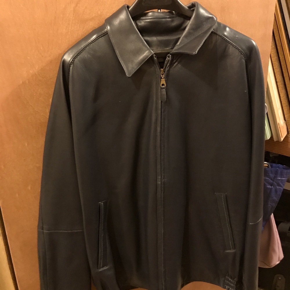 Leather soft black jacket